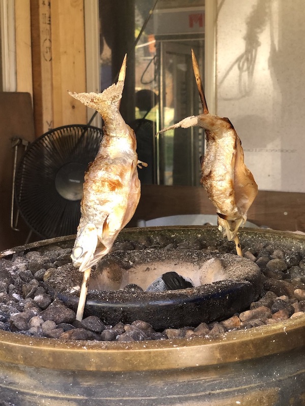 ヒメマスの塩焼き